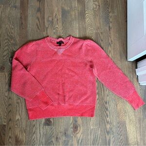 Banana Republic Puff-Sleeve Sweater Top in Hot Red, Size Medium